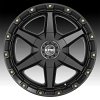 KMC KM101 Tempo Satin Black Custom Truck Wheels 3